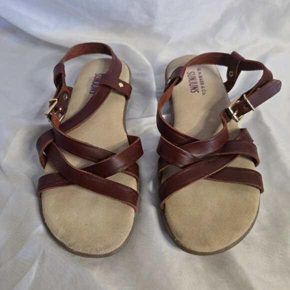 GH Bass & Co ' Sun Juns ' Open Toe Strappy Sandal (5) - Picture 3 of 7